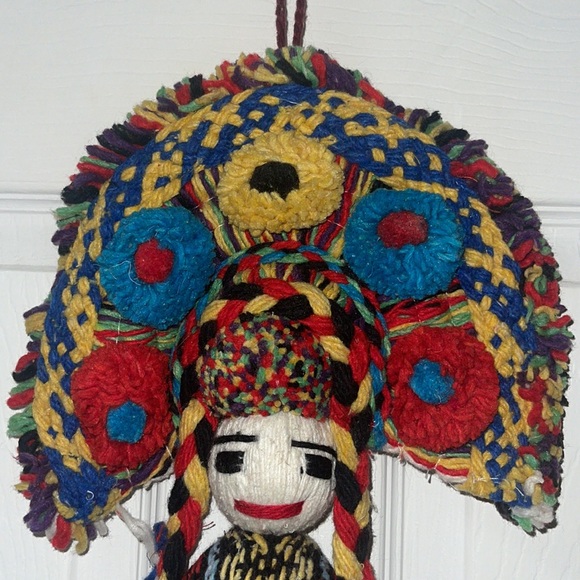 Vintage Mexican Yarn Folk Art - Picture 2 of 13